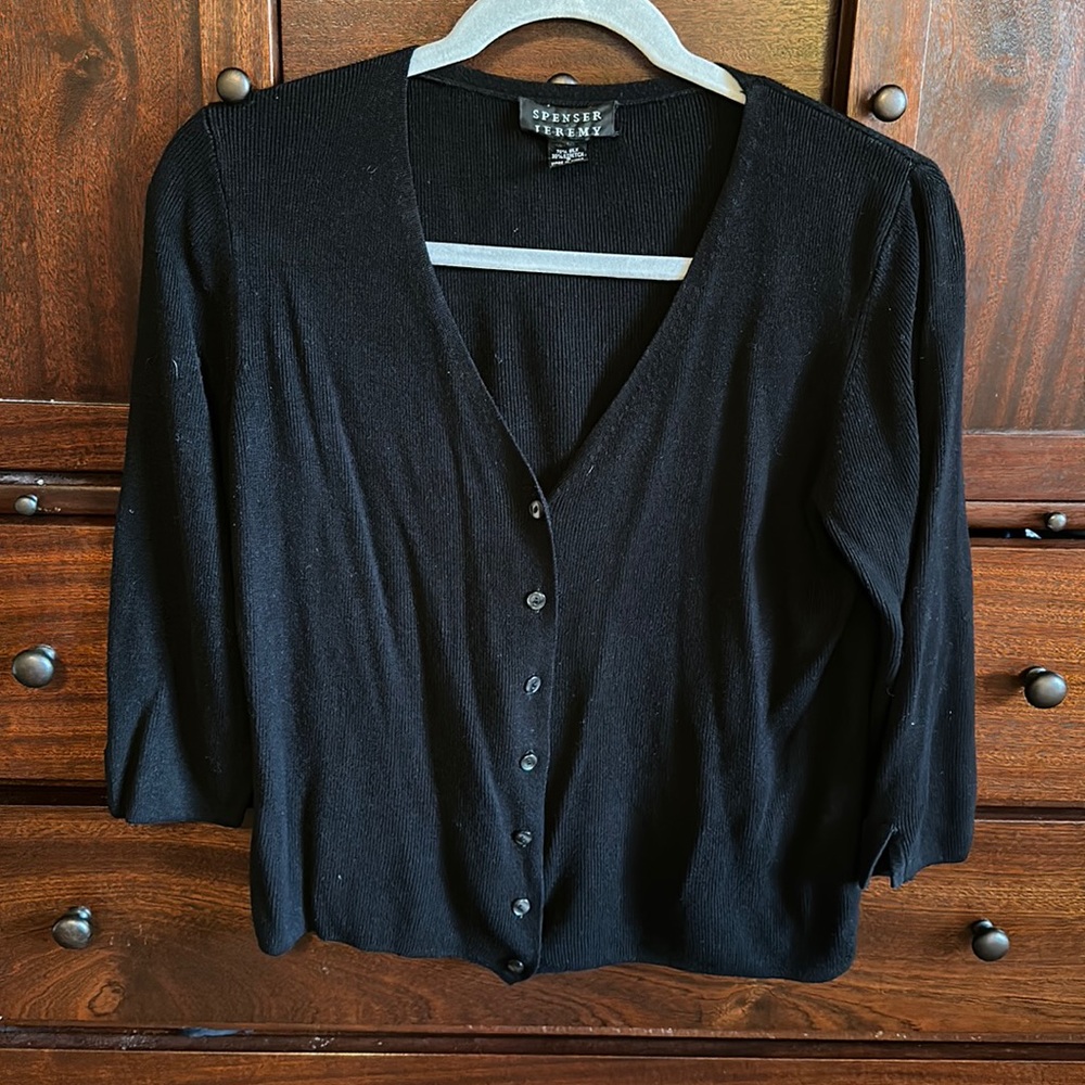 Spenser Jeremy Black Cardigan Size Small